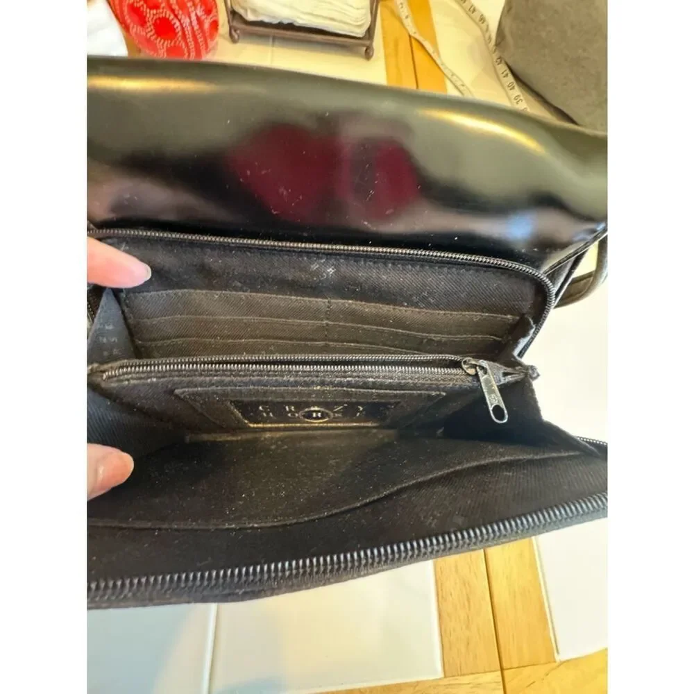 Crazy Horse Vegan Leather and Vinyl Crossbody Bag